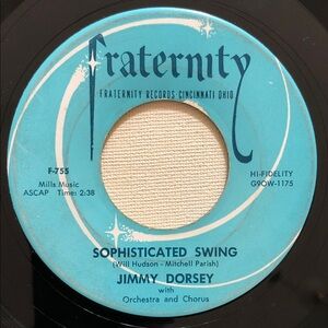 Jimmy Dorsey Sophisticated Swing Vinyl 45 Record